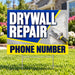 Handyman Services - Drywall Repair - Blue YardSigns.com