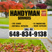 Handyman Signs - Fix Leaks, Tv Mounting, Drywall Repair, Door Repairs - Steel Mustard Gold White with Logo Design YardSigns.com