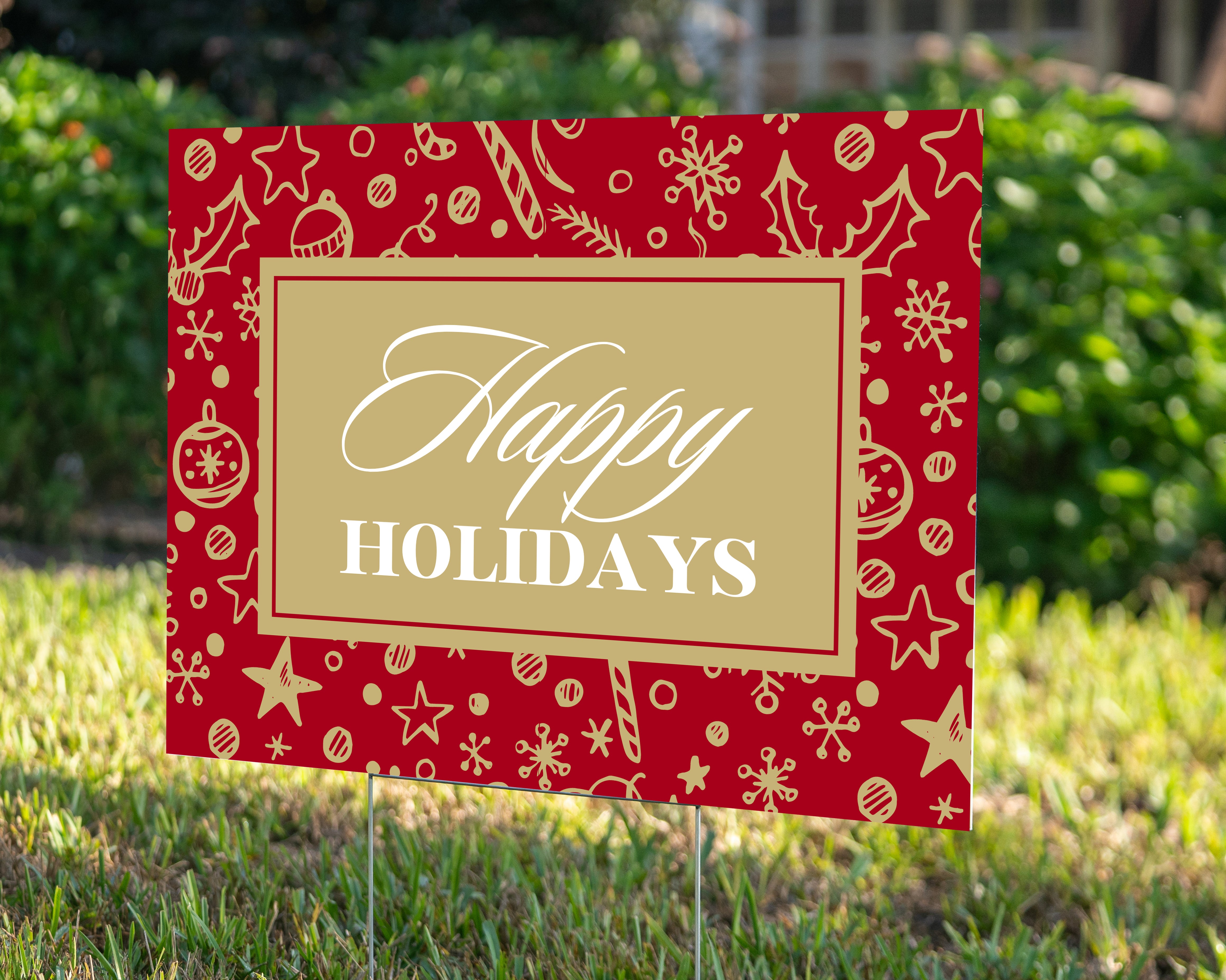 Happy Holidays - YardSign