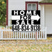 Home Sale Yard Sign - Plain Black White - Right Arrow Design YardSigns.com