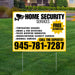 Home Security Services - Temperature Sensors, Smoke & Fire Detectors, Police Dispatch Connected, Indoor/Outdoor Security Cameras, Doorbell Cameras - Free Estimates - Plain White Mustard Gold Design - YardSigns.com
