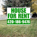 Real Estate - House For Rent - Plain White Green Design