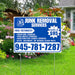 Junk Removal Services - Furniture Removal, Yard Waste Removal, Attic, Basement, or Garage Clean-Outs with Price Tag - Plain White Blue Design YardSigns.com