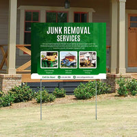 Junk Removal - Yard Waste: Tree branches, leaves, old garden equipment, etc. YardSigns.com