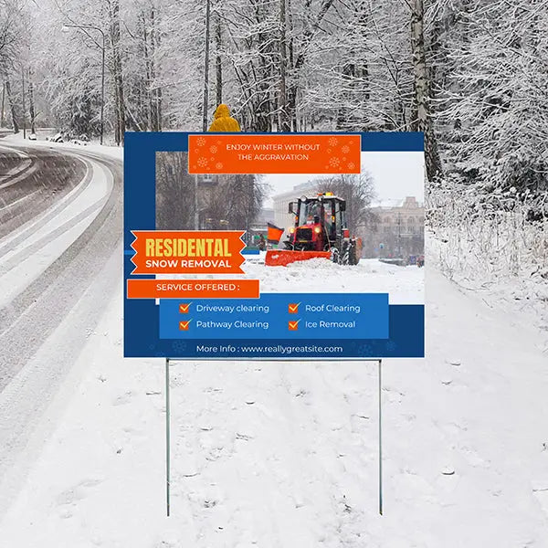 Junk Removal - Snow Removal YardSigns.com