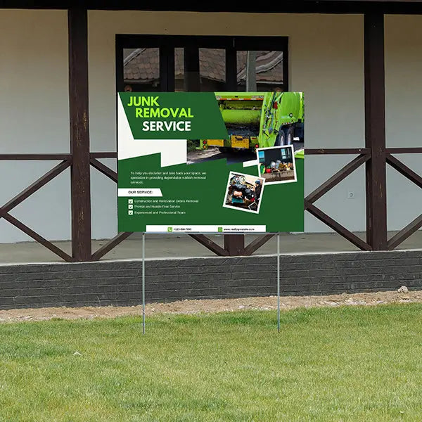 Junk Removal - Construction and Renovation Debris Removal YardSigns.com