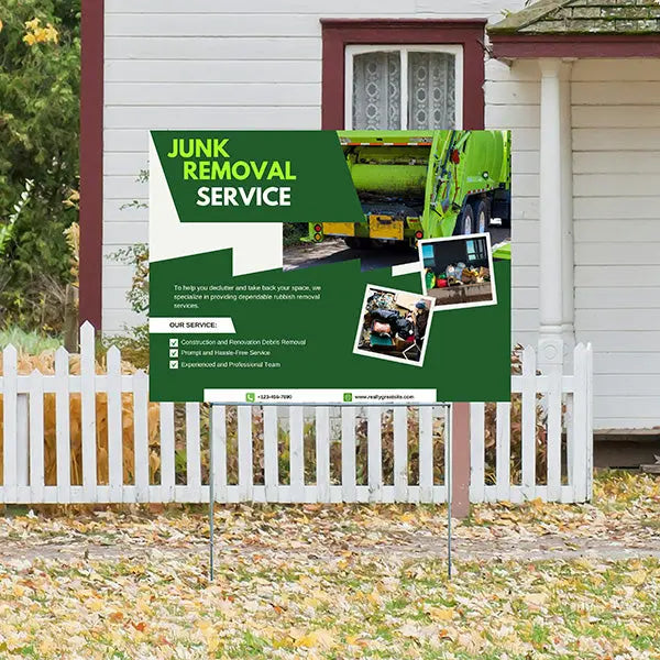 Junk Removal - Construction and Renovation Debris Removal YardSigns.com