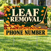 Landscaper - Leaf Removal - Forest YardSigns.com