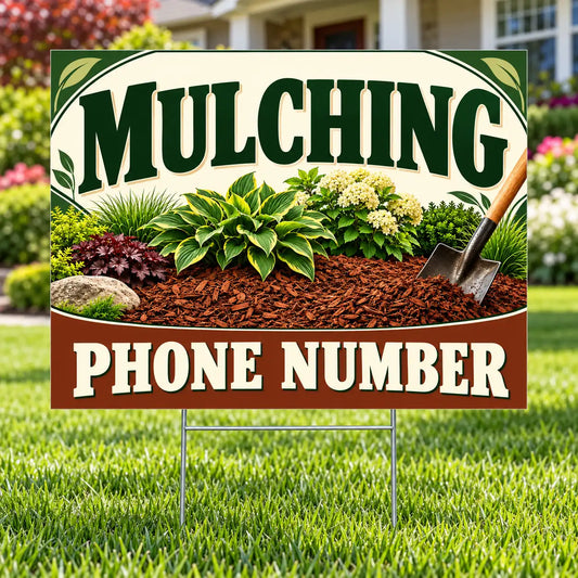 Landscaper - Mulching - Rust YardSigns.com