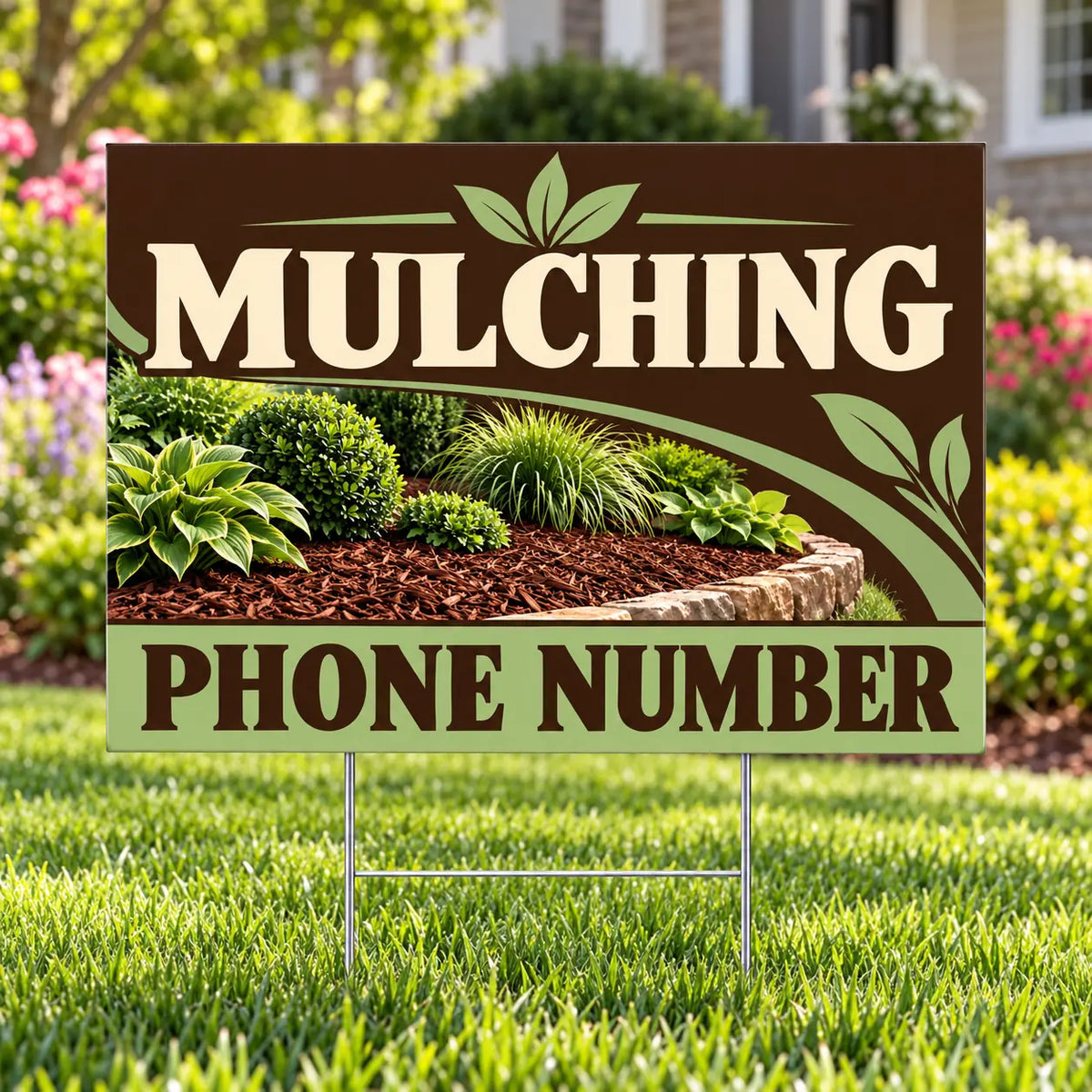 Landscaper - Mulching - Sage YardSigns.com