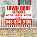 Landscaper - Lawn Care Services - Trimming Mulching Fertilizing - White Chili Red Design YardSigns.com