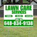 Landscaper - Lawn Care Services - Trimming Mulching Fertilizing - White Green Design YardSigns.com