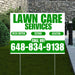 Landscaper - Lawn Care Services - Weed Control Seeding Aeration - White Green Design YardSigns.com