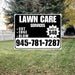 Landscaper - Quality Lawn Care with Price Tag - Black White Design YardSigns.com