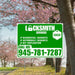 Locksmith Services - Residential Lockouts, Automobile Lockouts, Key Duplication - Plain White Green Design YardSigns.com
