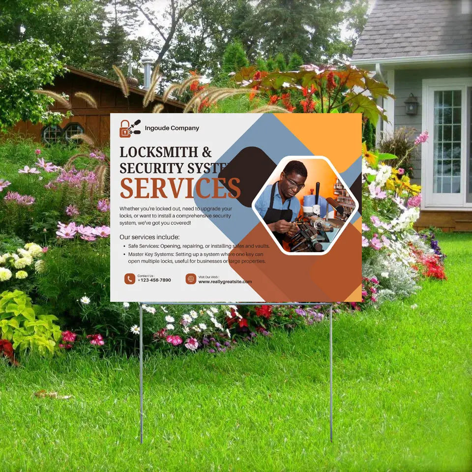 Locksmith - Safe Services: Opening, Repairing, or Installing Safes and Vaults YardSigns.com