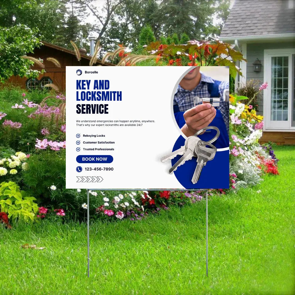 Locksmith - Rekeying Locks YardSigns.com