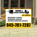 Moving & Storage Services - Warehouse Storage, Unpacking Services, Disposal/Donation Services - Get Quotes - Plain Mustard Gold White Design YardSigns.com