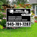 Moving & Storage Services - Warehouse Storage, Unpacking Services, Disposal/Donation Services - Get Quotes - Plain White Black Design YardSigns.com