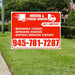 Moving & Storage Services - Warehouse Storage, Unpacking Services, Disposal/Donation Services - Get Quotes - Plain White Chili Red Design YardSigns.com