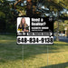 Realtor Yard Signs - Need a Realtor? - Black White Right Arrow with Image and Logo Design YardSigns.com