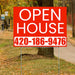 Real Estate - Open House - Simple Chili Red House Design YardSigns.com