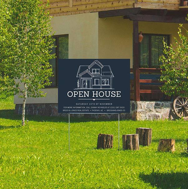 Real Estate - Open House - Blue Elegant