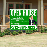 Real Estate - Open House - Plain Realtor Green White Design