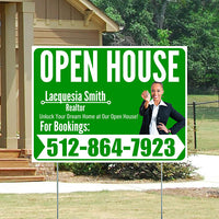Real Estate - Open House - Plain Realtor Green White Design