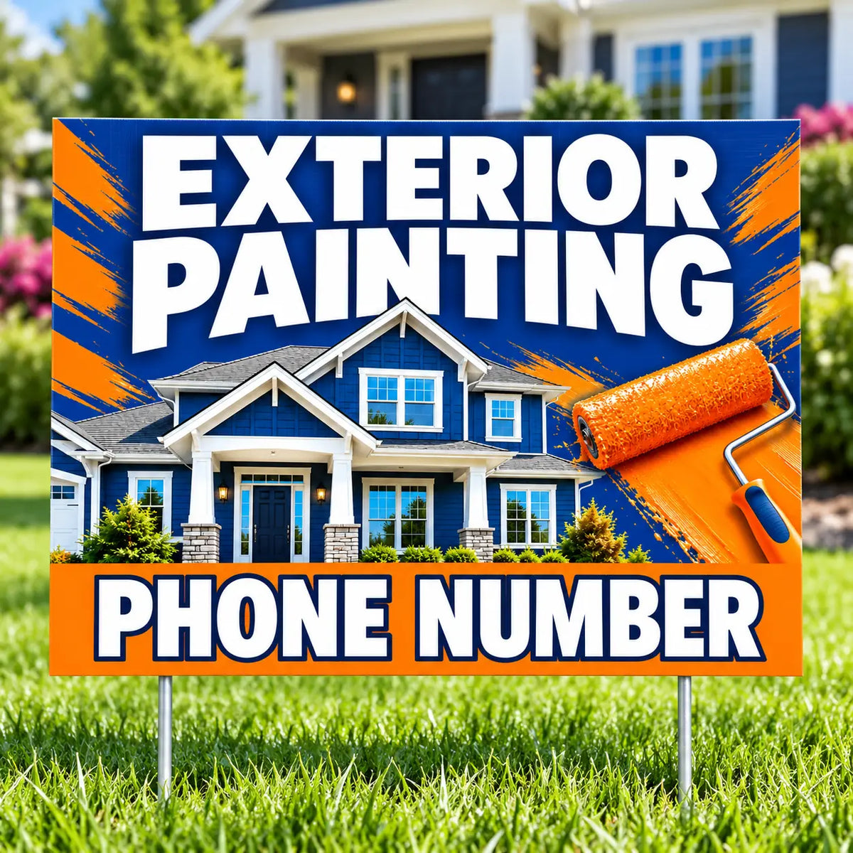 Painters Sign - Exterior Painting - Orange YardSigns.com