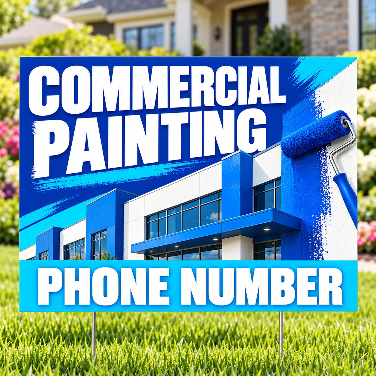 Painters Sign - Commercial Painting - Blue YardSigns.com