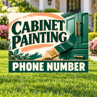 Painters Sign - Cabinet Painting - Green YardSigns.com