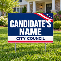 City Council - Patriotic Ribbon Election - Yard Signs.com YardSigns.com