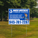 Plumbing Services - Faucet, Sink, Toilet, Bath tub and Shower Installation Repair - Logo - Plain White Blue Design - YardSigns.com