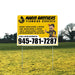 Plumbing Services - Faucet, Sink, Toilet, Bath tub and Shower Installation Repair - Logo - Plain White Mustard Gold Design - YardSigns.com