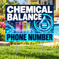 Pool Cleaners - Chemical Balance - Navy YardSigns.com