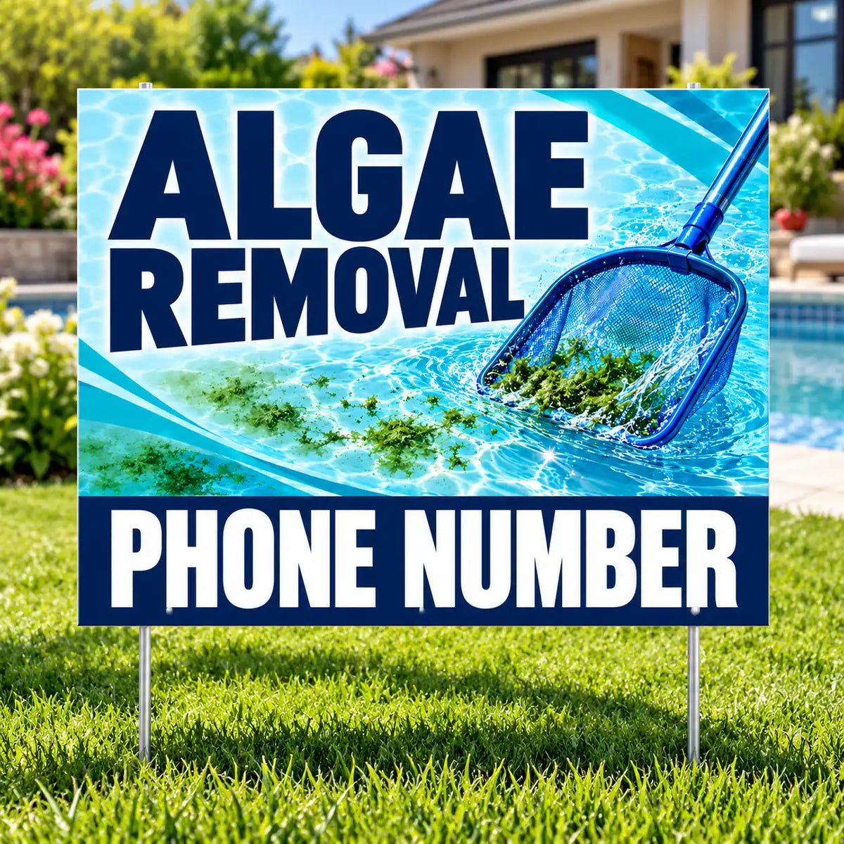 Pool Cleaners - Algae Removal - Aqua YardSigns.com
