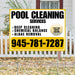 Pool Cleaners - Deep Cleaning Chemical balance Algae Removal with Logo - Mustard Gold White Design YardSigns.com