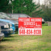 Pressure Washing - Plain Red White Design with Logo YardSigns.com