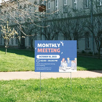 PTA - Monthly Meeting Schedule YardSigns.com