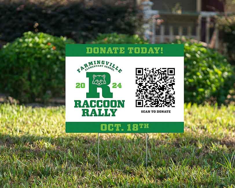 Yardsigns - Racoon Rally - YardSign - YardSigns.com