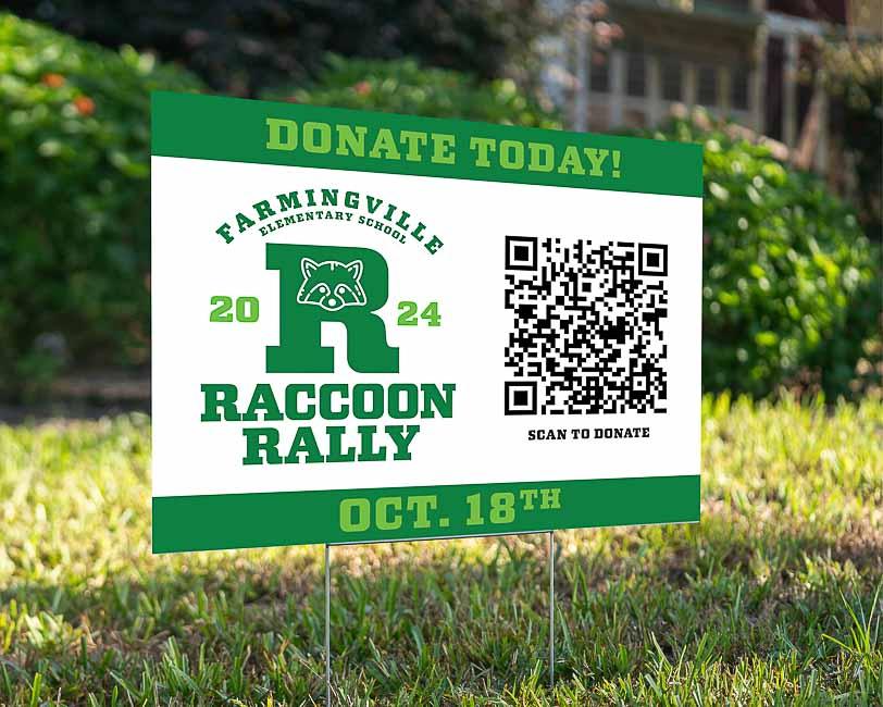 Yardsigns - Racoon Rally - YardSign - YardSigns.com