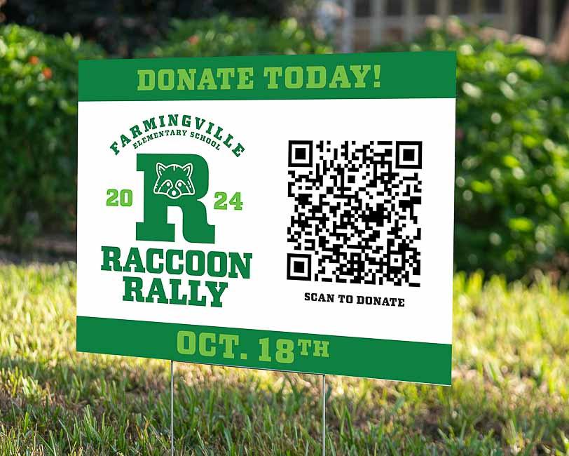 Yardsigns - Racoon Rally - YardSign - YardSigns.com