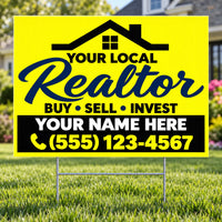 Realtors - Yellow Bold YardSigns.com