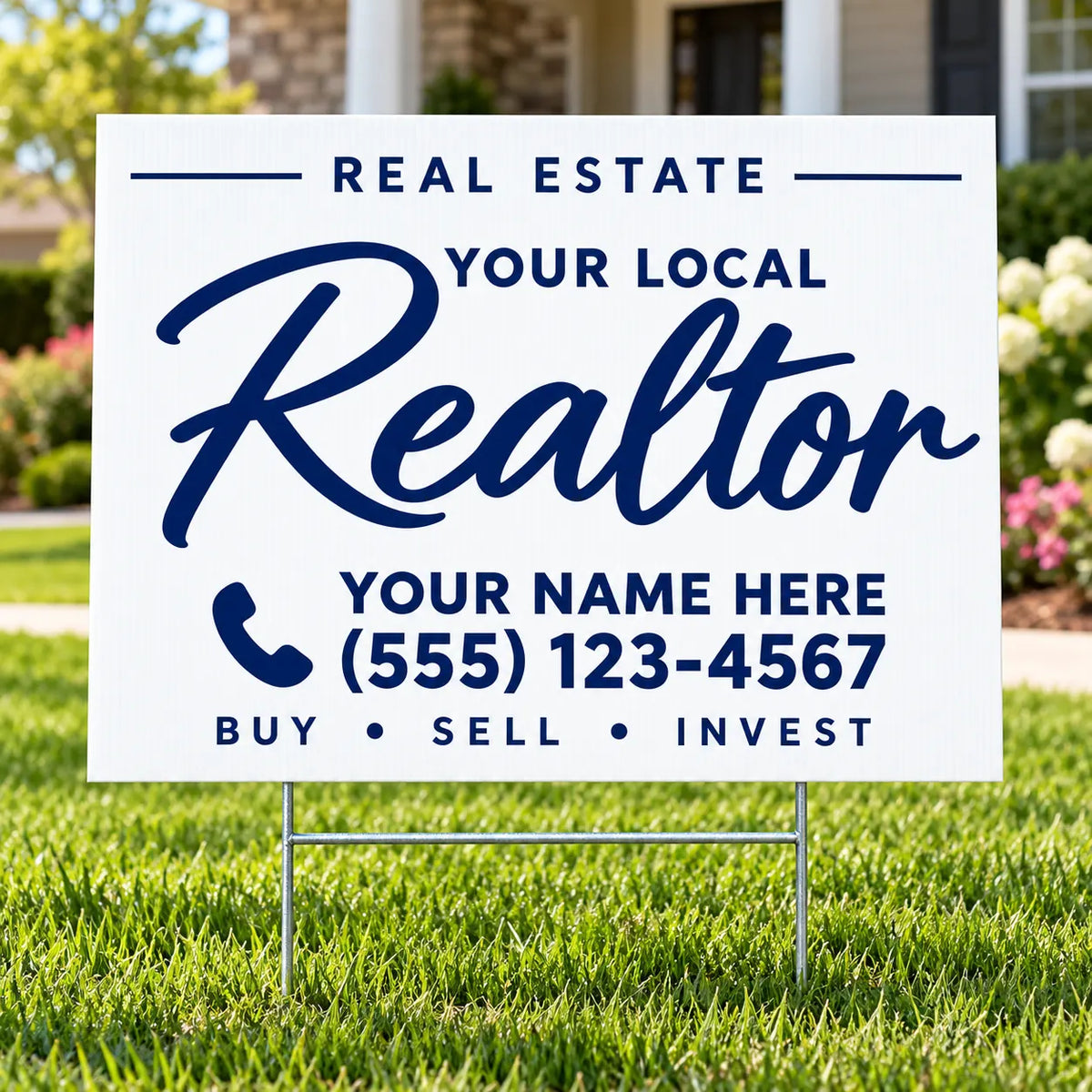 Realtors - Script Elegant YardSigns.com