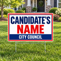 City Council - Red Frame Candidate Campaign - Yard Signs.com YardSigns.com