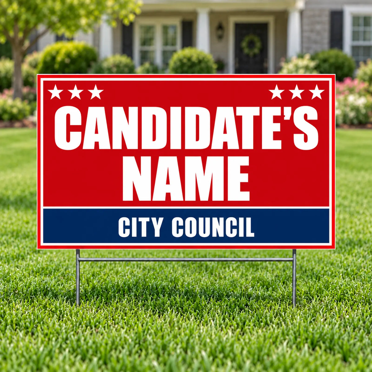 City Council - Red Star Political Campaign - Yard Signs.com YardSigns.com