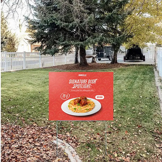 Restaurant Signs - Highlight Your Special or Signature Dish YardSigns.com