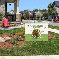 Restaurant Signs - Promote Local or Organic Ingredients YardSigns.com