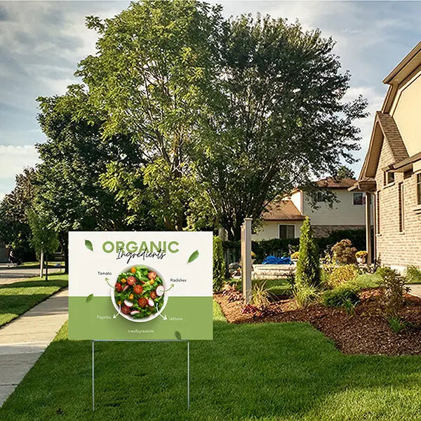 Restaurant Signs - Promote Local or Organic Ingredients YardSigns.com